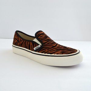 Vans slip on SF animal stripes sneaker shoes brown black new